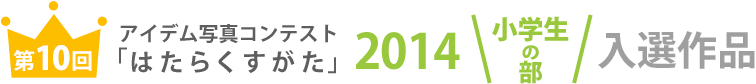 アイデム写真コンテスト「はたらくすがた」2014年小学生の部受賞作品